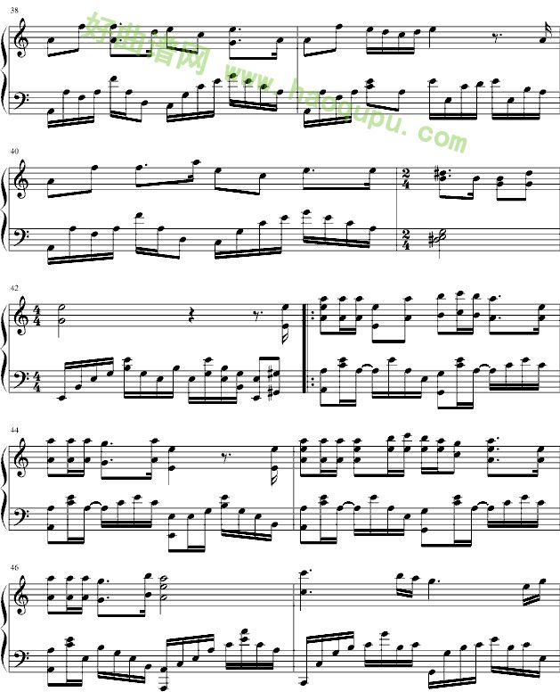 《星星的愿望》钢琴谱第4张