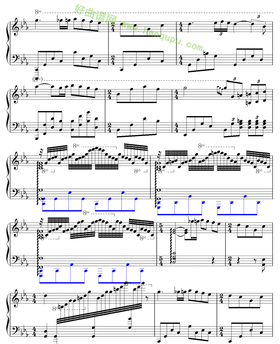 《爱的协奏曲》（理查德.克莱德曼版本） 钢琴谱第4张