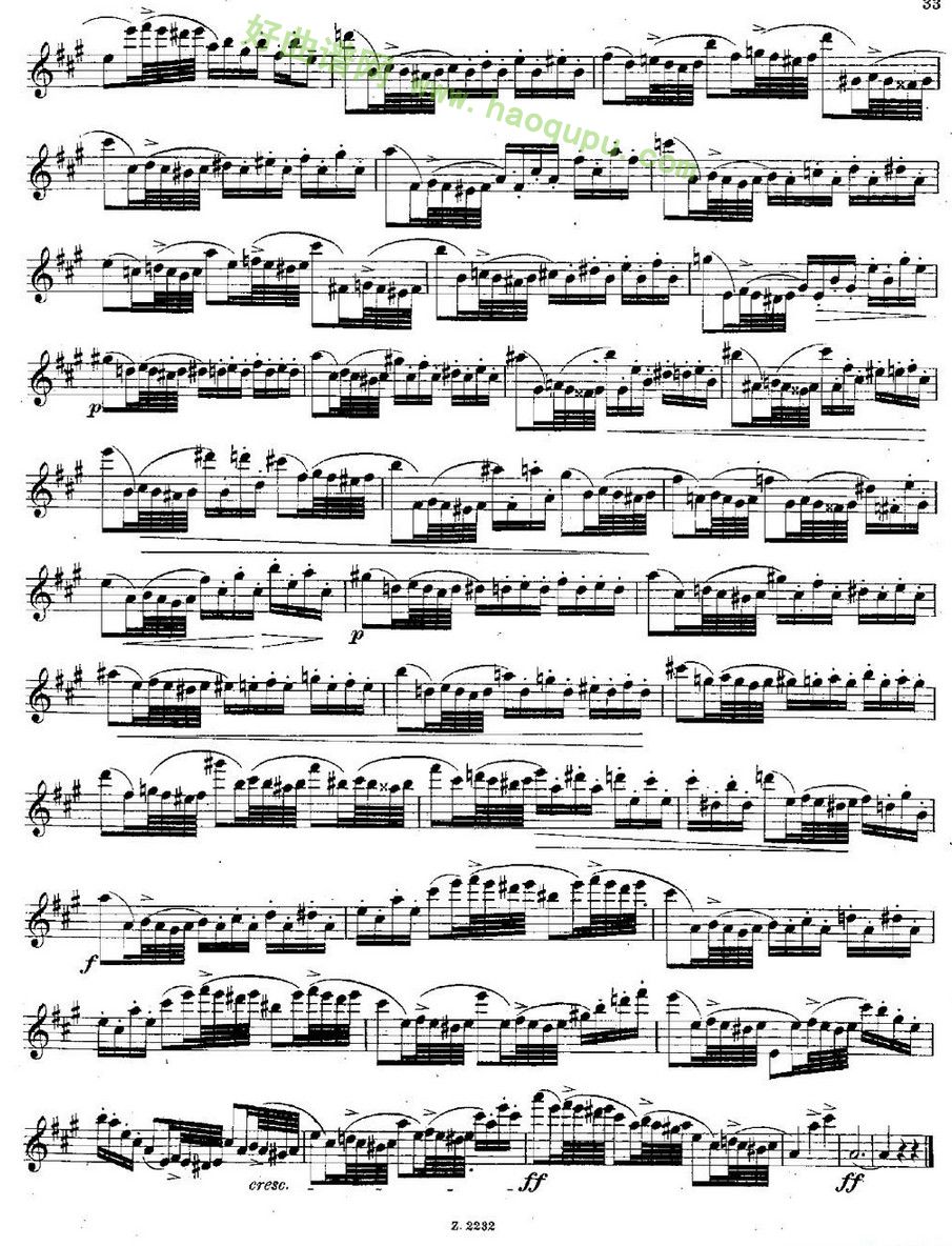 《Schule der Virtuosität. Op. 60》（安德森作曲）钢琴谱第5张