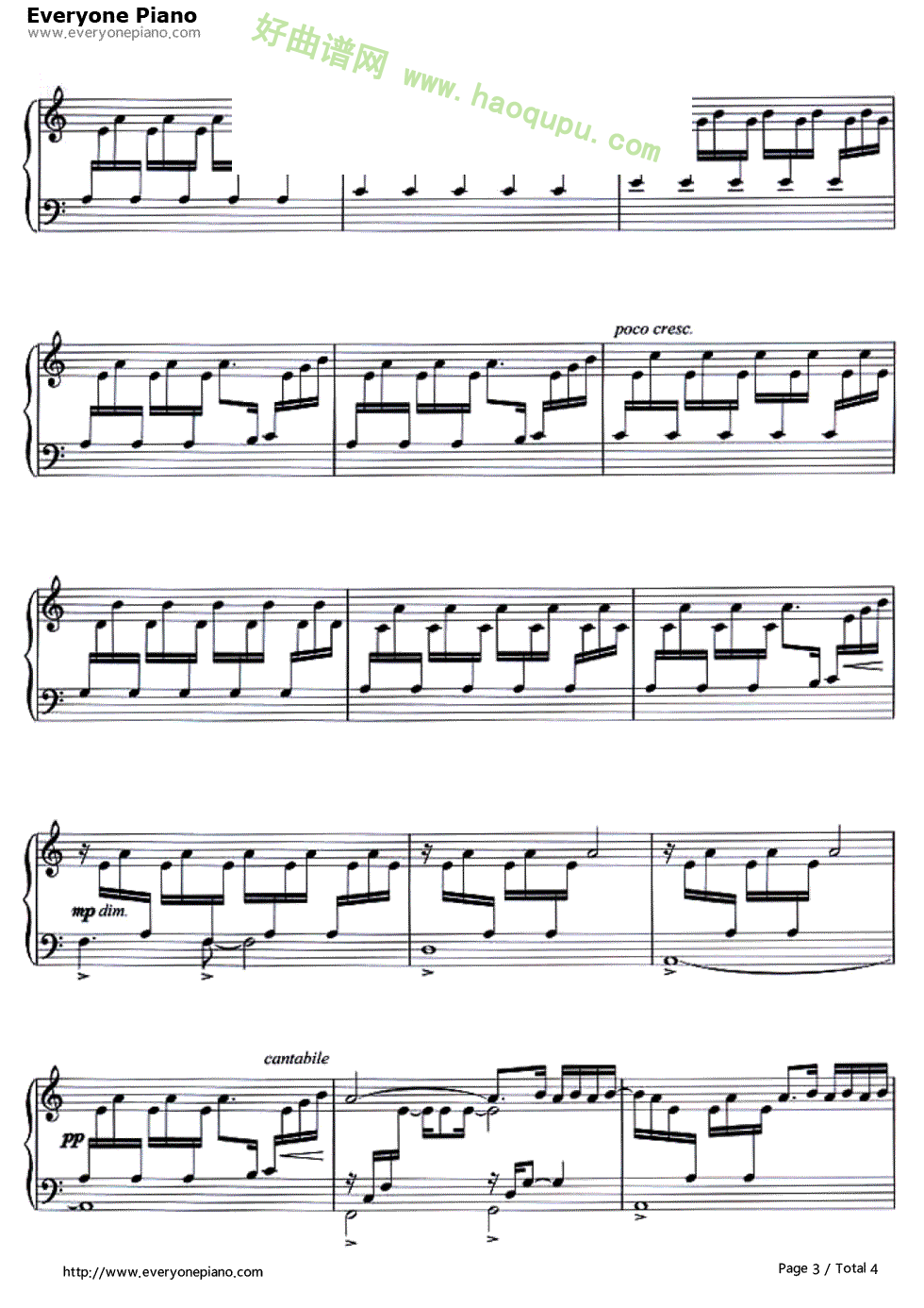 《Una mattina》（《无法触碰》插曲） 钢琴谱第3张