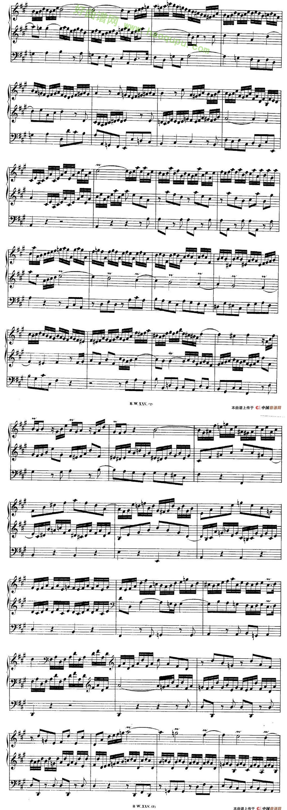 《巴赫18首赞美诗前奏曲》（14）电子琴简谱第2张