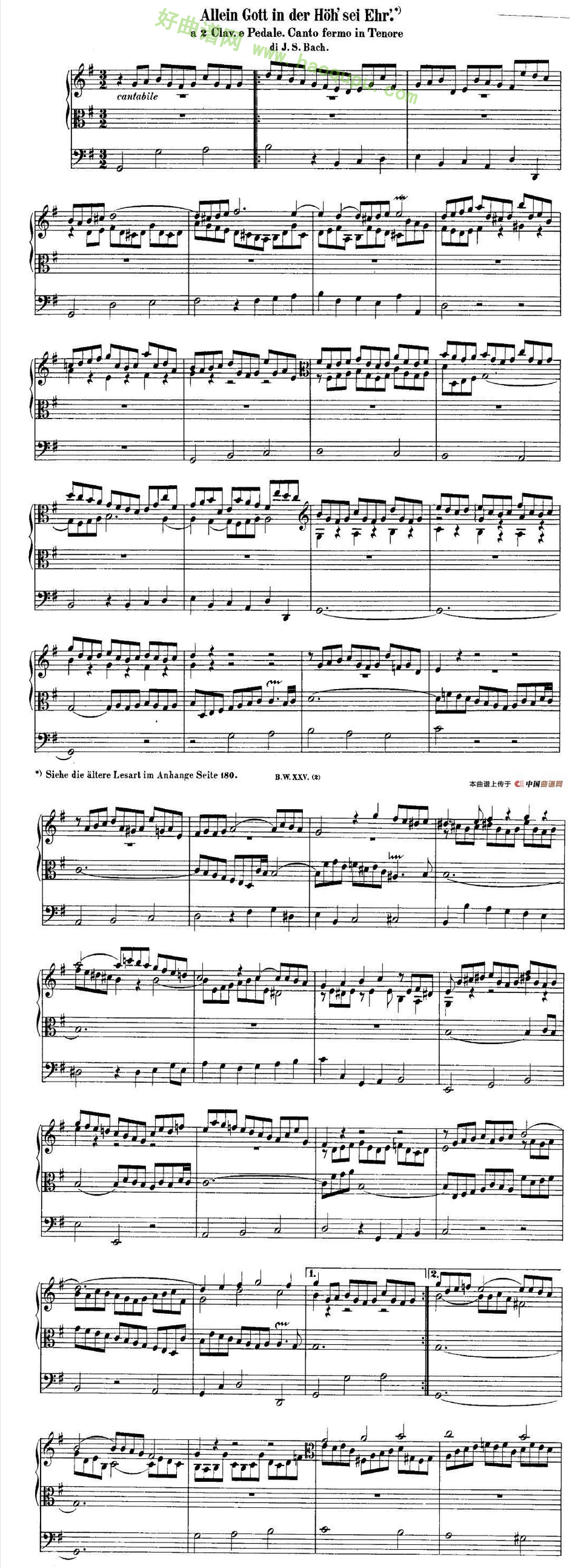 《巴赫18首赞美诗前奏曲》（13）电子琴简谱第1张