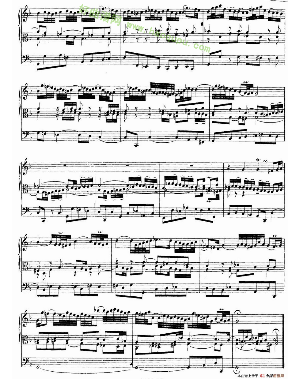 《巴赫18首赞美诗前奏曲》（9）电子琴简谱第2张