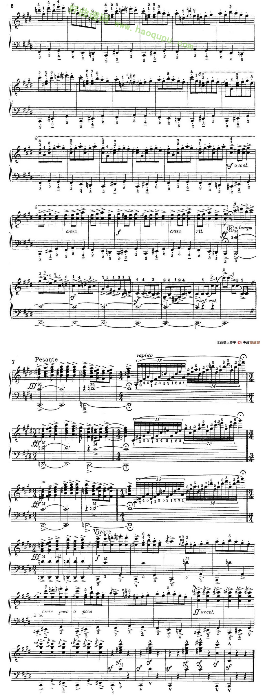 《Malaguena》（马拉加舞曲）手风琴曲谱第3张