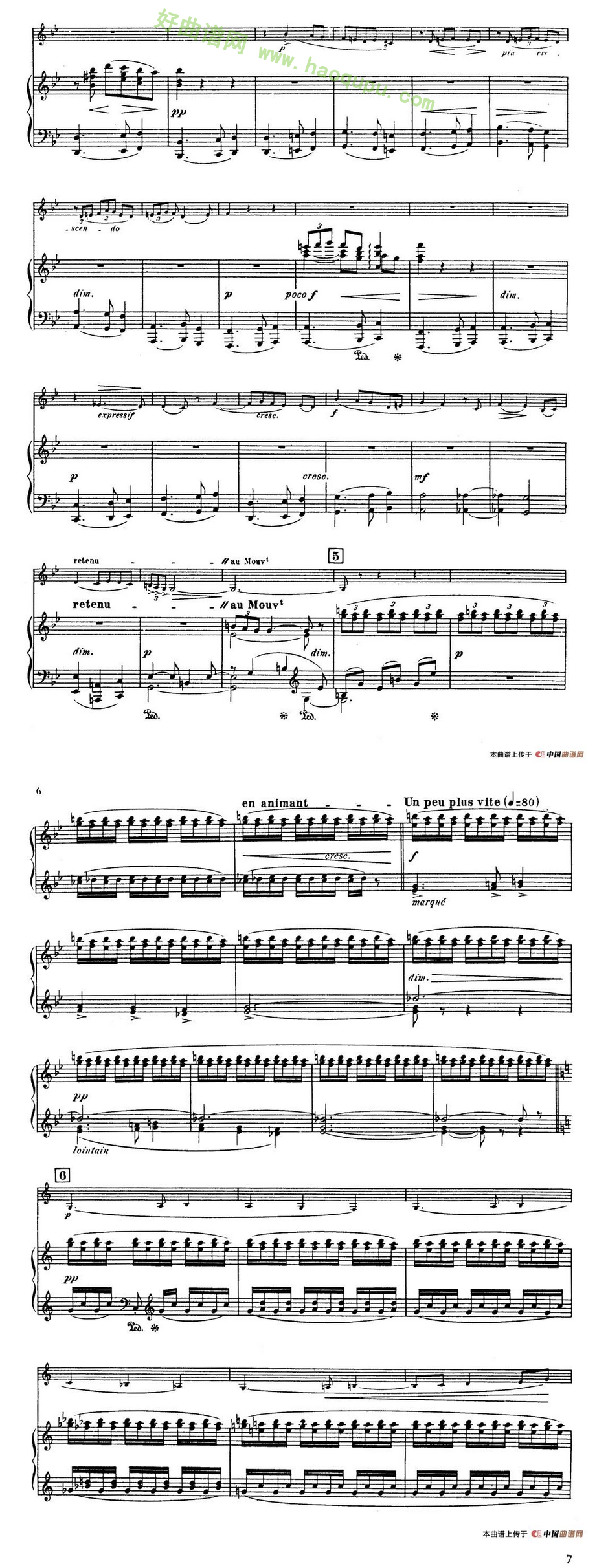 《Choral vari Op.55》（萨克斯+钢琴伴奏）萨克斯简谱第3张