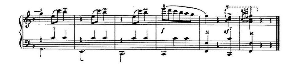 《杜鹃圆舞曲》（乔尼逊作曲版）手风琴曲谱第4张