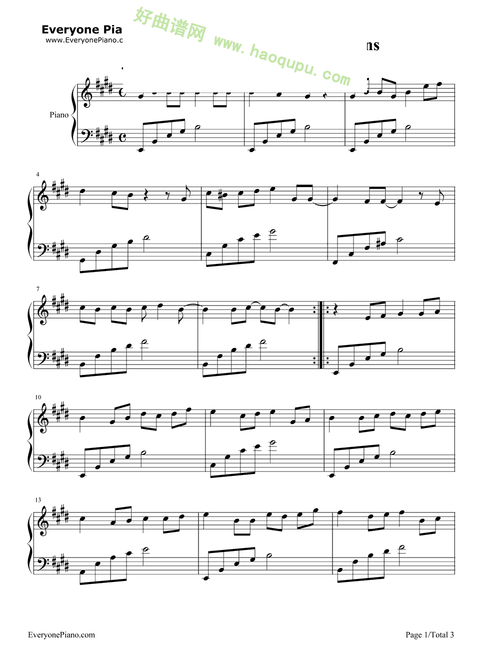 《好心分手》（卢巧音演唱） 钢琴谱第1张