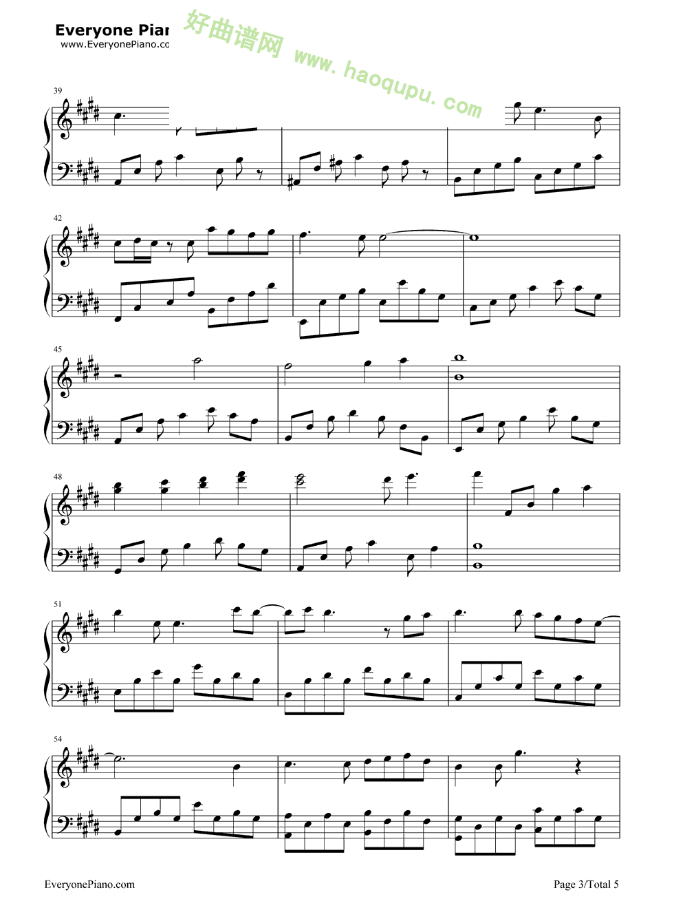 《心的旋律》（《TARI TARI》主题曲）钢琴谱第3张