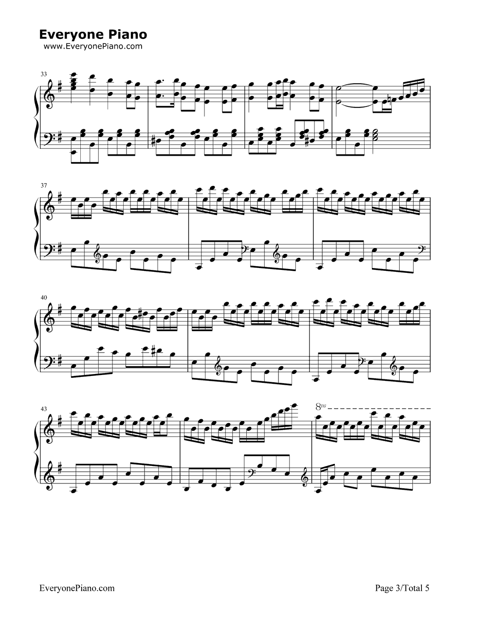 《水手》（郑智化演唱） 钢琴谱第3张