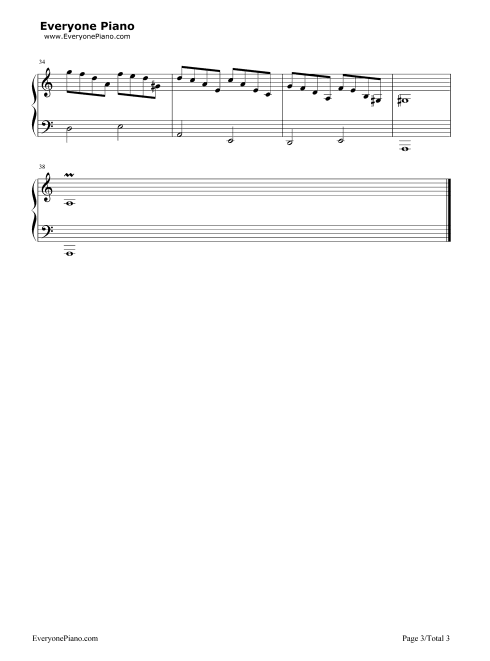 《泪的托卡塔》（保罗·莫里哀）钢琴谱第3张