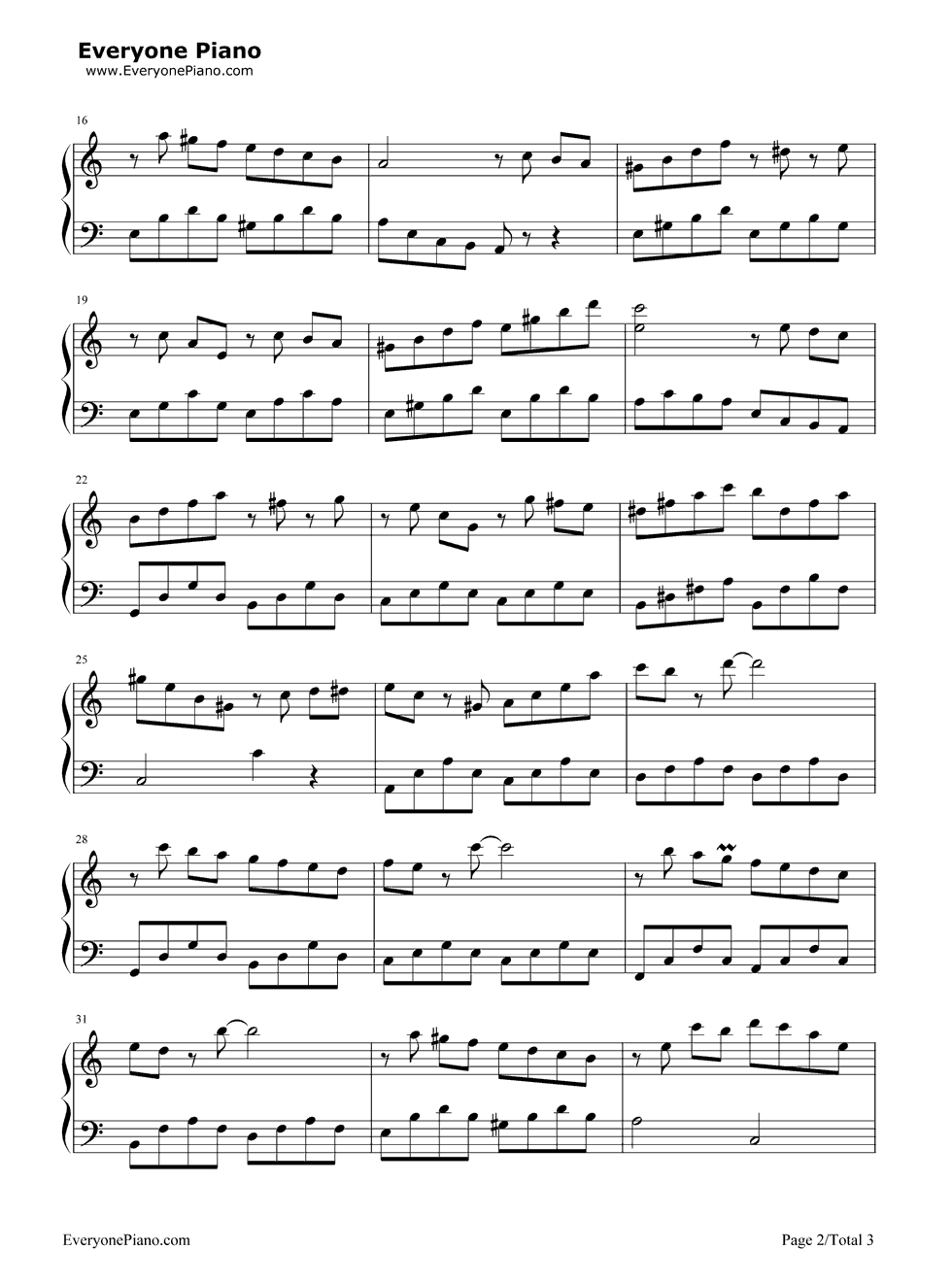 《泪的托卡塔》（保罗·莫里哀）钢琴谱第2张