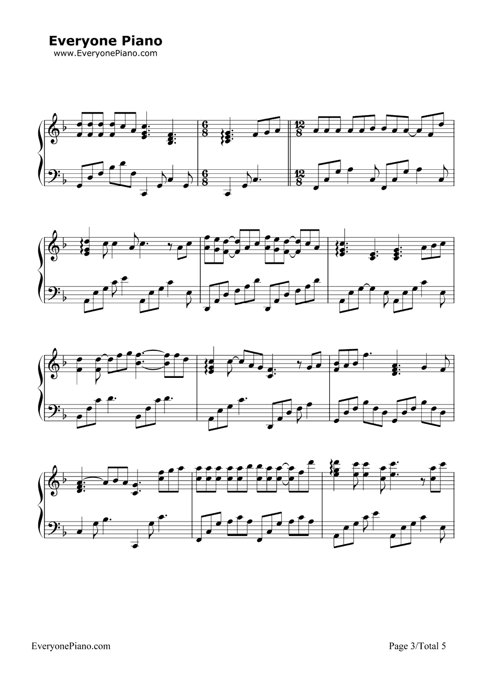 《老街》（李荣浩演唱） 钢琴谱第3张