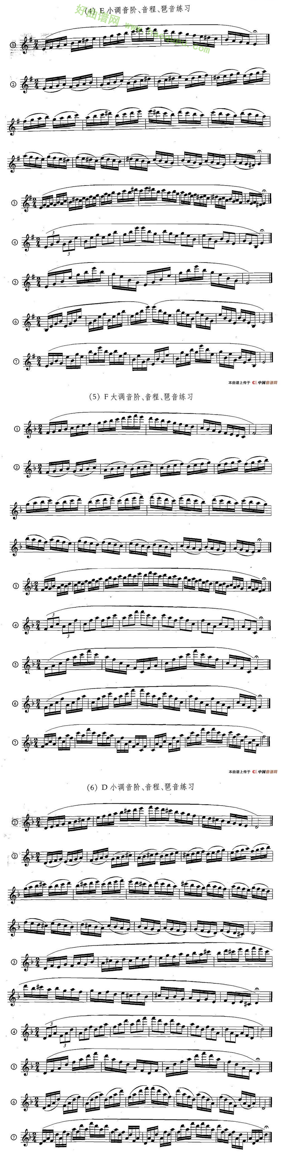 《萨克斯练习曲合集》（5—33）（日常基础练习）萨克斯简谱第2张