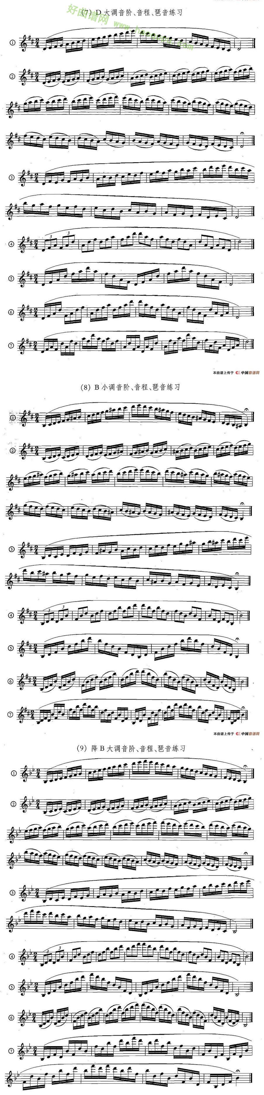 《萨克斯练习曲合集》（5—33）（日常基础练习）萨克斯简谱第3张