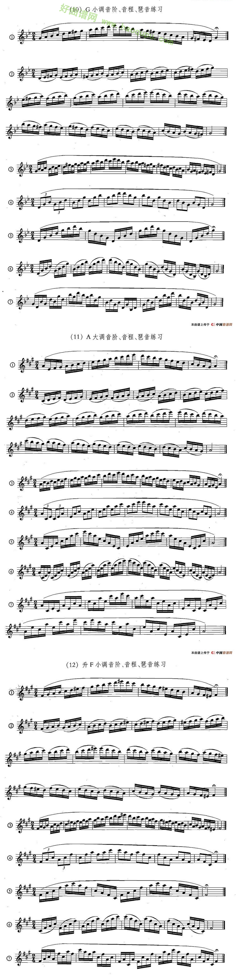 《萨克斯练习曲合集》（5—33）（日常基础练习）萨克斯简谱第4张