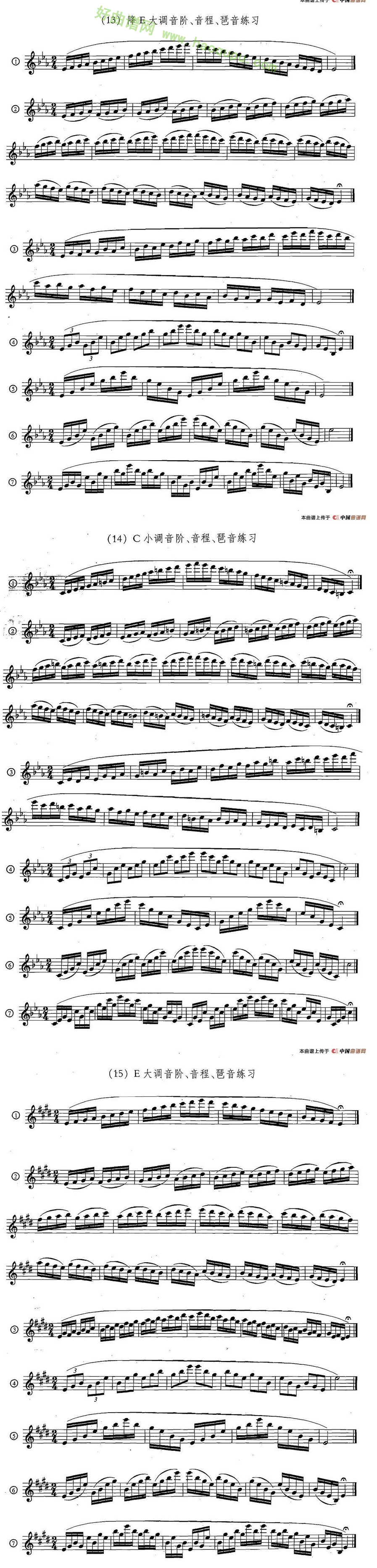 《萨克斯练习曲合集》（5—33）（日常基础练习）萨克斯简谱第5张