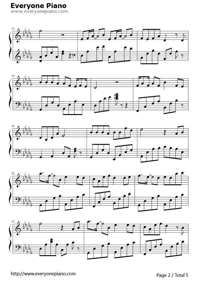 《清明雨上》（Vae演唱） 钢琴谱第2张