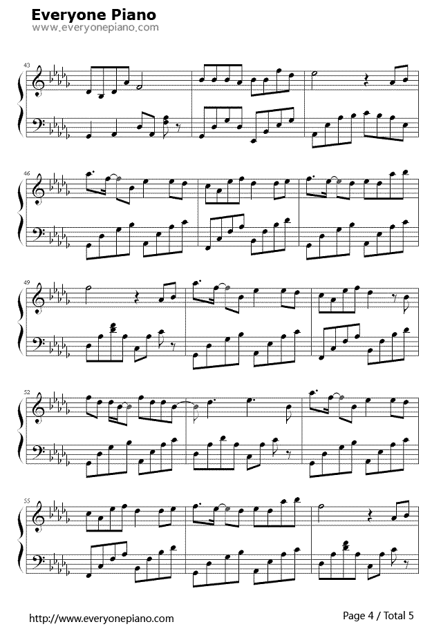 《清明雨上》（Vae演唱） 钢琴谱第4张