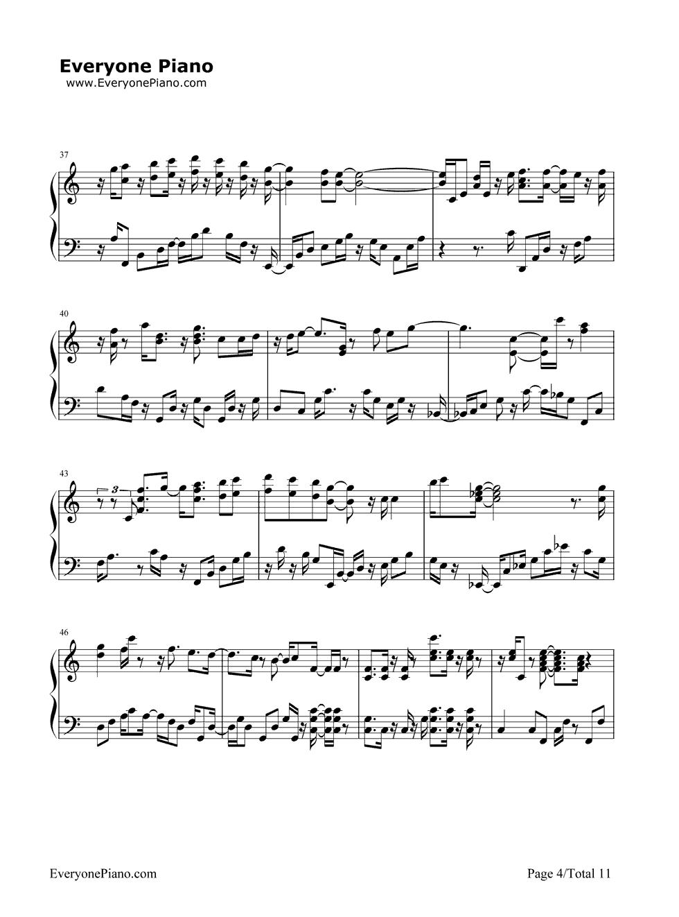 《Bon Voyage》（海贼王OP4）钢琴谱第4张