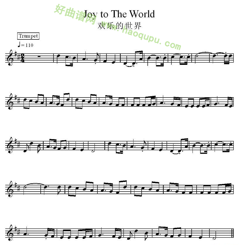 《欢乐的世界》 电子琴简谱第1张