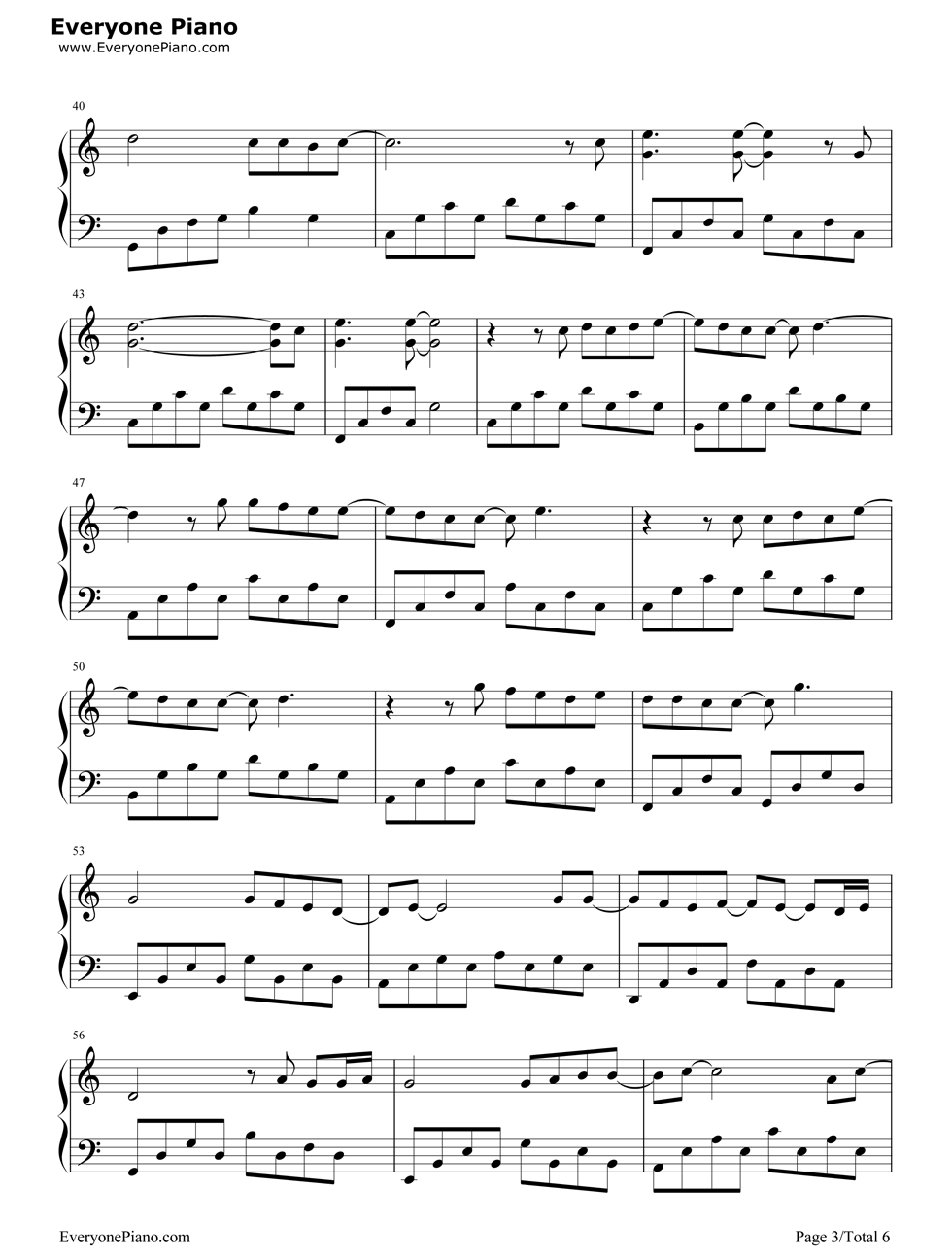 《孤单摩天轮》（飞轮海演唱）钢琴谱第3张