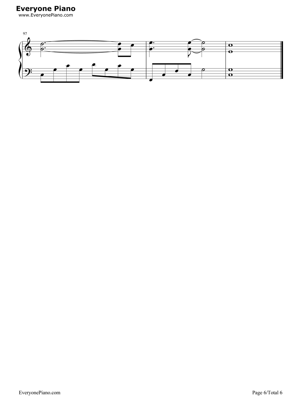 《孤单摩天轮》（飞轮海演唱）钢琴谱第6张