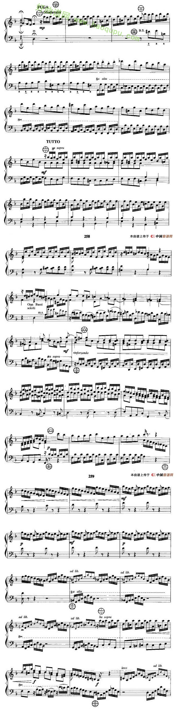 《d小调托卡塔与赋格》 手风琴曲谱第2张