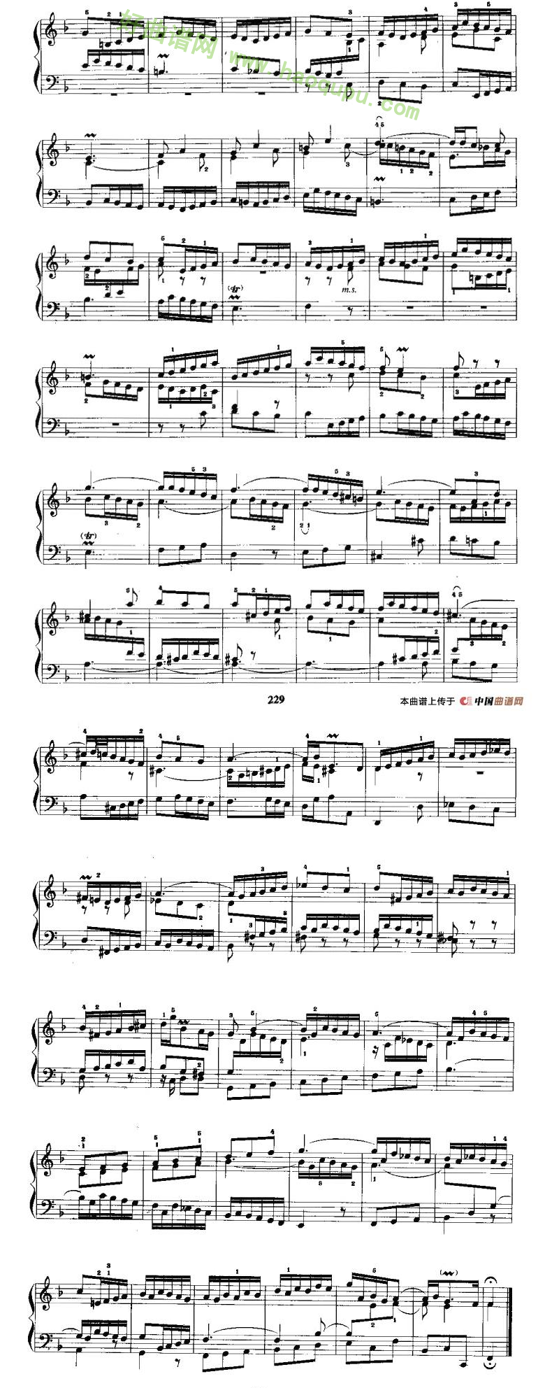 《F大调前奏曲与赋格》 手风琴曲谱第2张