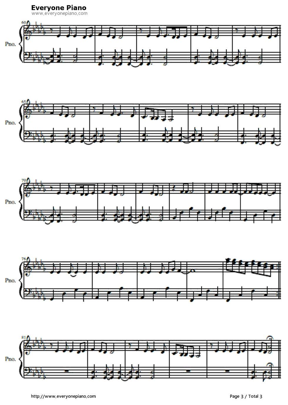《Chandelier》（Sia演唱）钢琴谱第3张