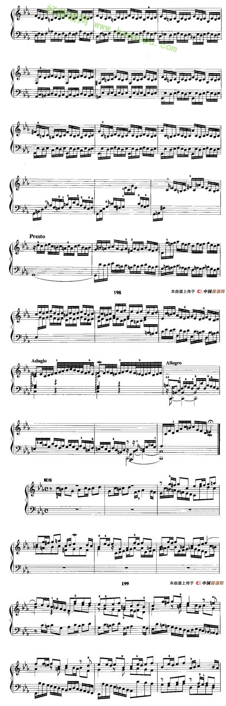 《c小调前奏曲与赋格》 手风琴曲谱第4张