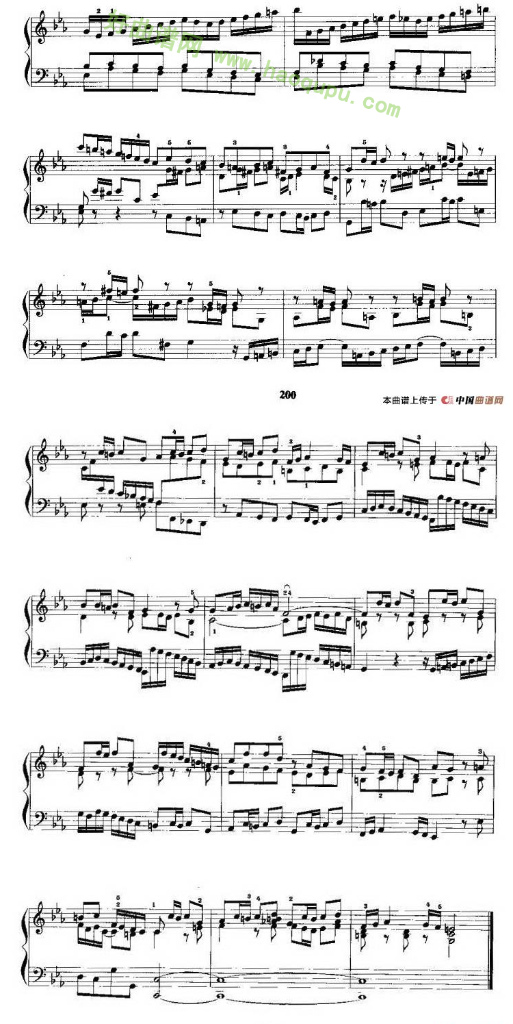《c小调前奏曲与赋格》 手风琴曲谱第5张