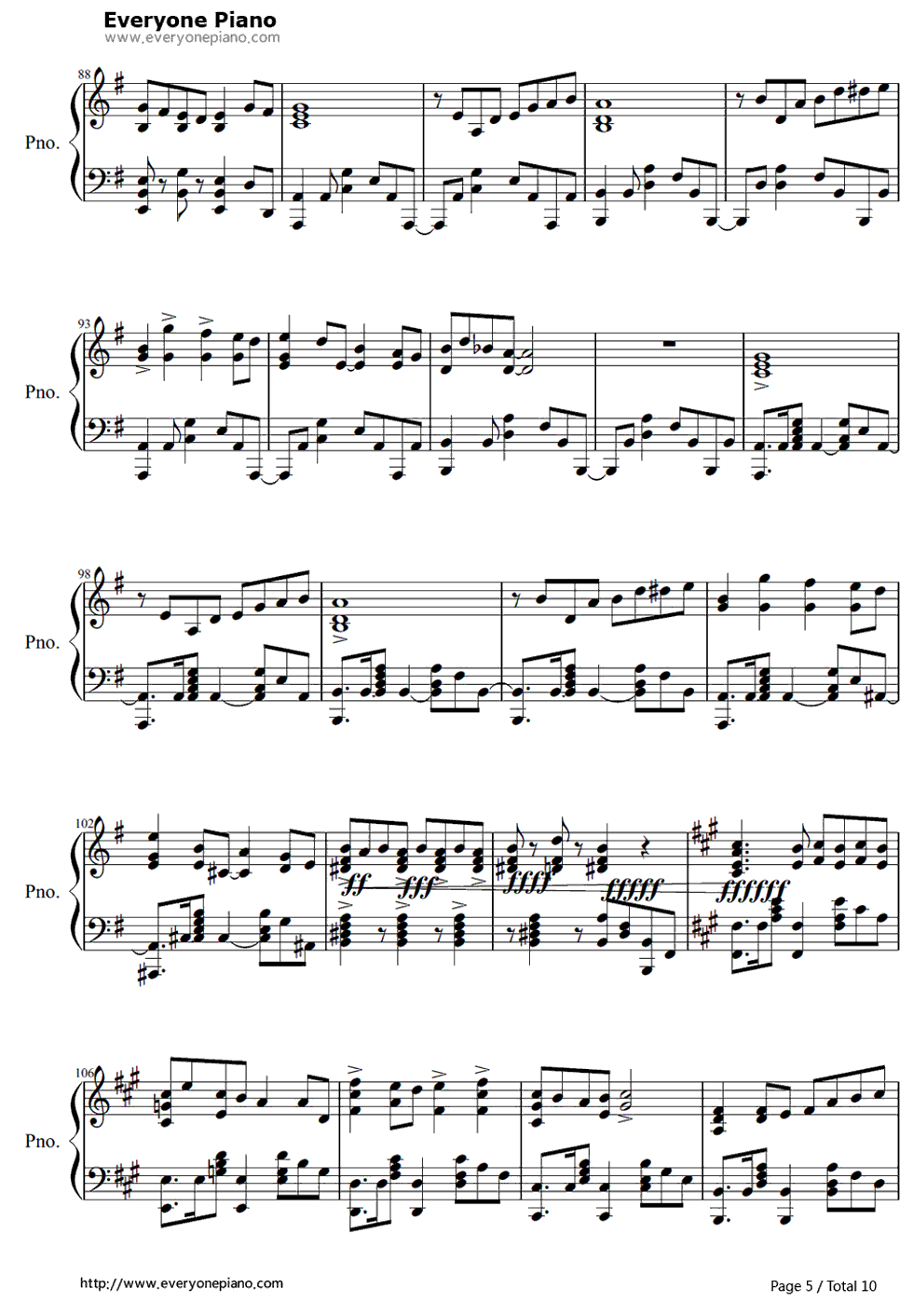 《阳炎days》（触手猴带力度版）钢琴谱第5张