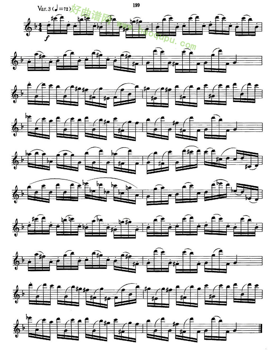 《萨克斯管业余考级九级练习曲第一首》萨克斯简谱第4张